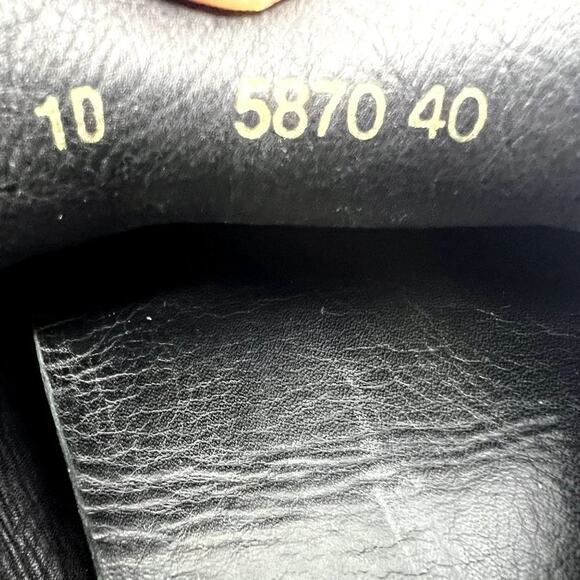 Prada Made in Italy Driving Slip On Loafers 5870 40 Horseshoe Black Flats Women' - Picture 4 of 10